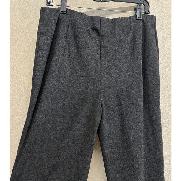 J. Jill Ponte Knit Slim Leg Pull On Pants Size M Heather Gray Charcoal - Picture 11 of 11